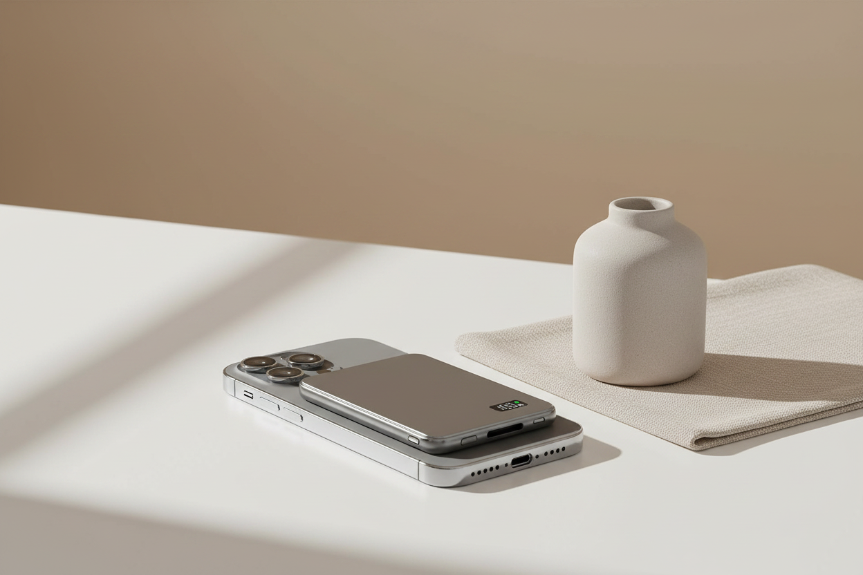 Magnetic Wireless Power Bank – MagSafe Compatible